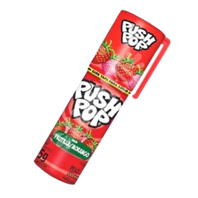 Pirulito Push Pop Sabor Morango - Importado Argentina