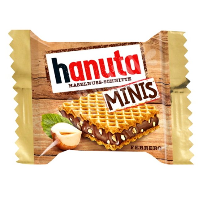 Wafer Hanuta Minis Haselnuss Schnitte - Ferrero - Importado Alemanha 
