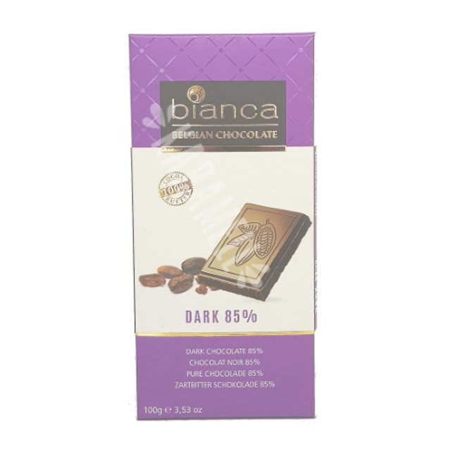 Chocolate Dark 85% Bianca - Belgian - Importado Bélgica