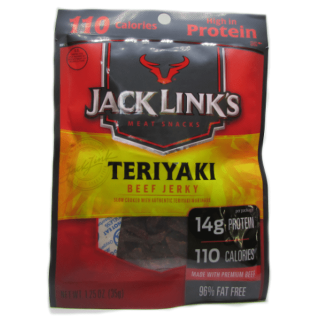 Jack Link's Teriyaki Beef Jerky - Snack de Carne Com Especiarias - Importado dos Estados Unidos