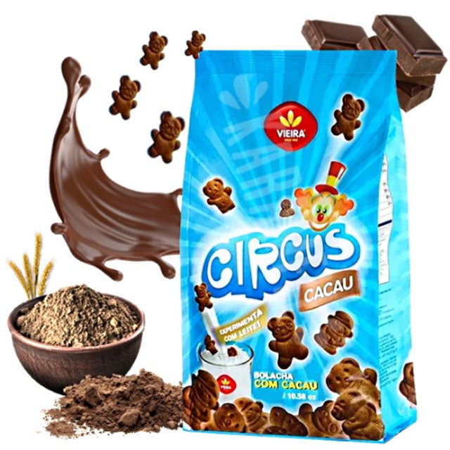 Biscoito Circus Cacau e Chocolate - Vieira - Portugal
