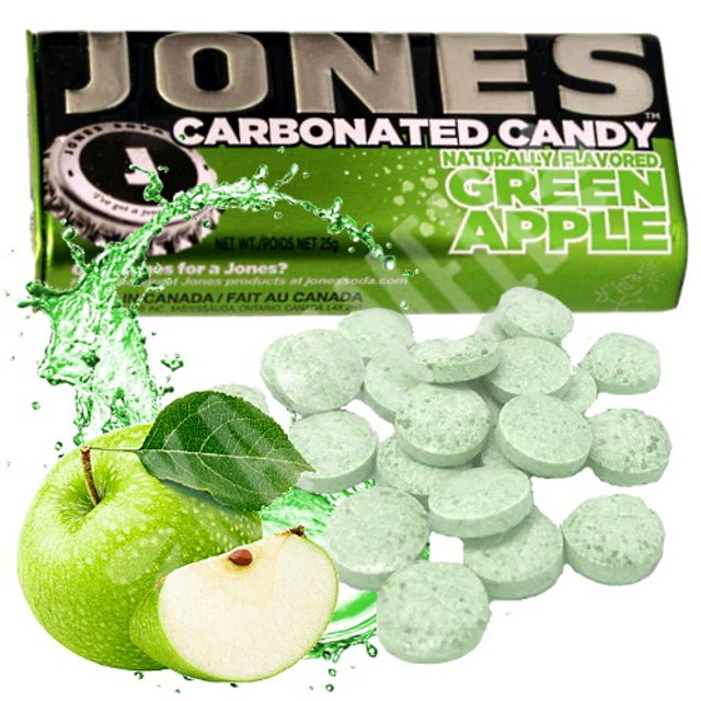 Balas Jones Carbonated Green Apple - Big Sky - Importado Canadá