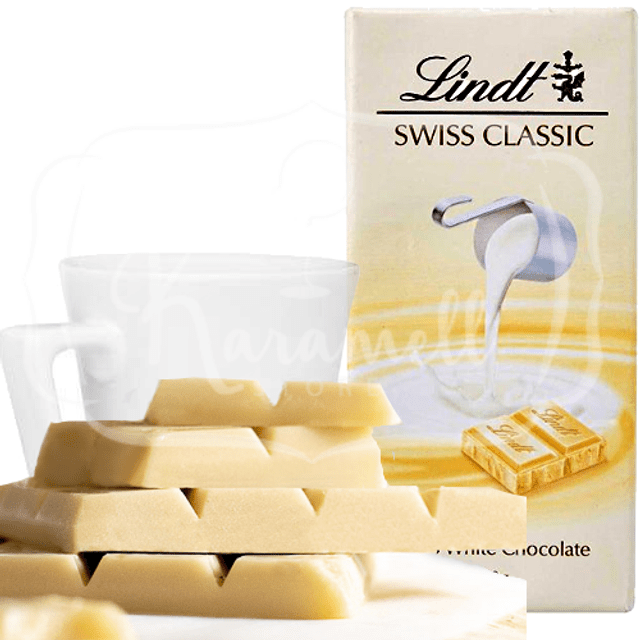 Chocolate Lindt - Swiss Classic White - Importado da Suiça