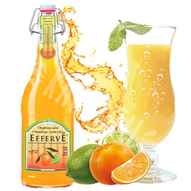 Água Sparkling Aromatizada Tangerine Lime - Effervé -  França