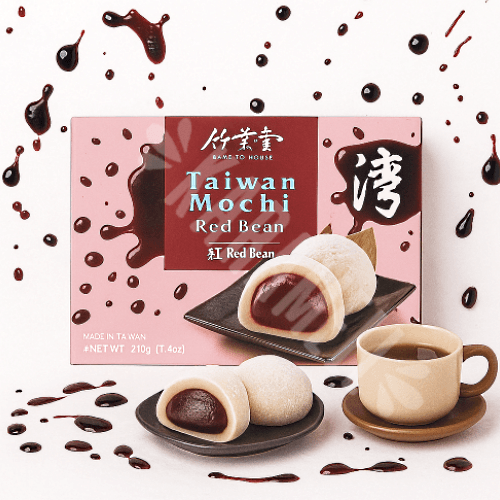 Mochi Taiwan Mochi Red Bean - Bamboo House - Importado | Karamell