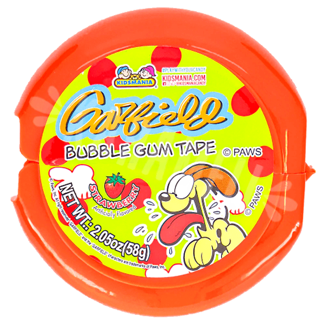 Garfield Bubble Gum Tape Strawberry - Kids Mania - Importado