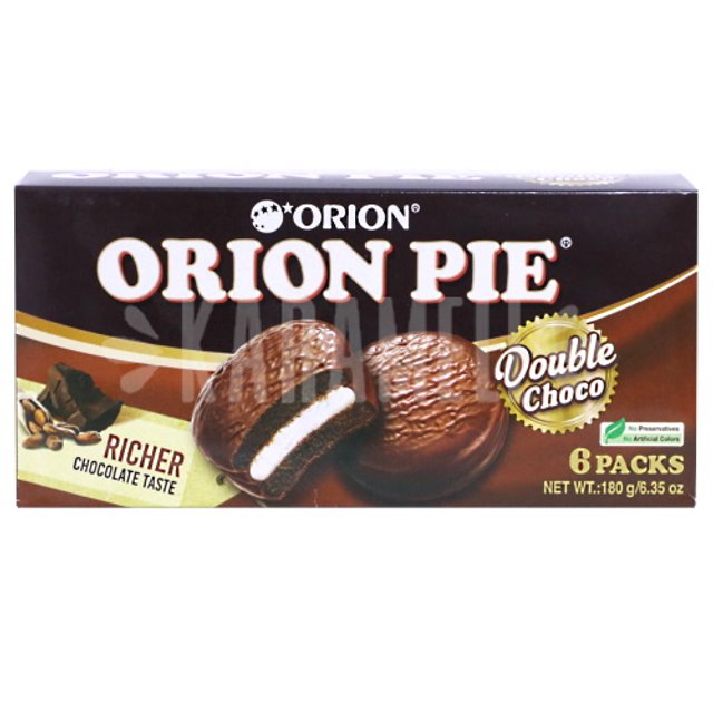 Choco Pie Double Chocolate Orion - Importado Coreia