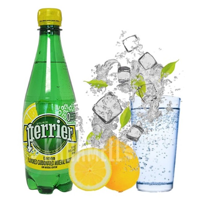 Perrier Source - Agua Gaseificada Lemon - Importado EUA
