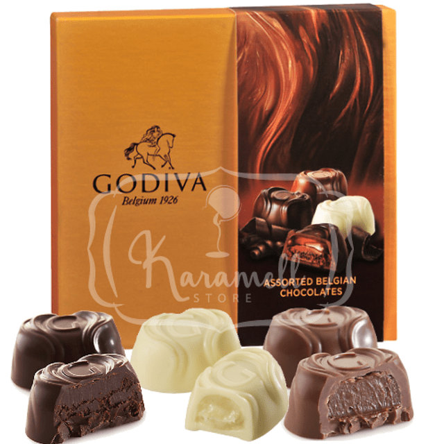 Godiva Assorted Belgium Chocolates T Box Importado Dos Eua Karamell Store