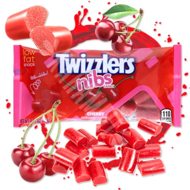 Twizzlers Nibs Cherry - Importado EUA