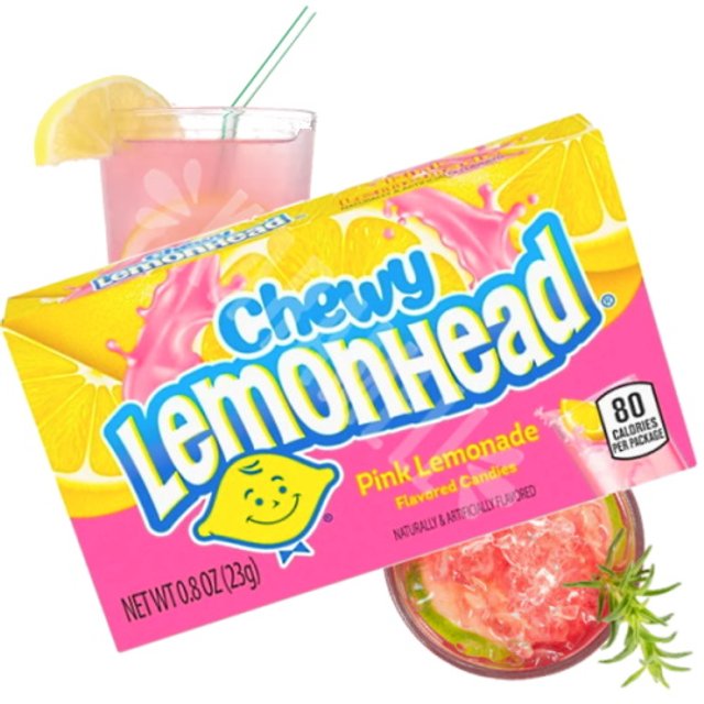 Bala Chewy Pink Limonade - Lemonhead - Importado México