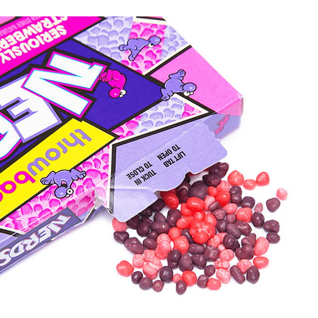 Wonka Nerds Seriously Strawberry & Gotta Have Grape - Morango e Uva - 141.7g