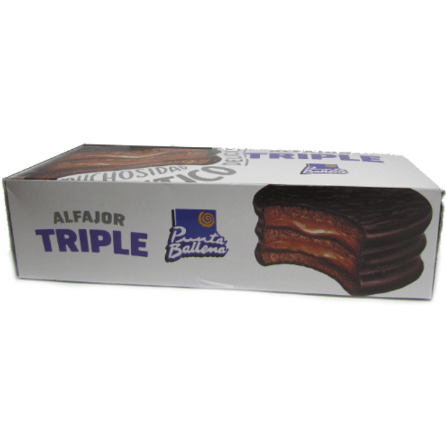 Alfajor TRIPLE Punta Ballena - Caixa c/ 6 Unidades - Atacado - Importado do Uruguai