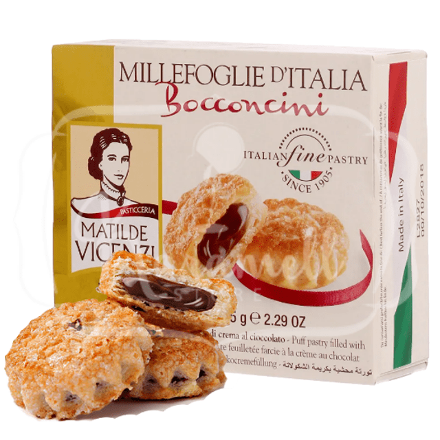 Biscoito Chocolate Cream Millifoglie D'Italia Bocconcini - Importado