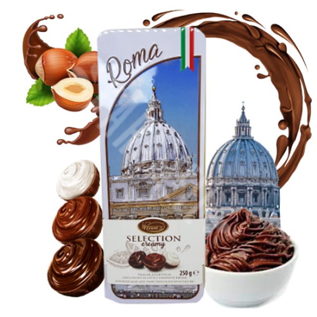  Bombons Torri D'Italia Selection Creamy Roma - Witor's - Itália