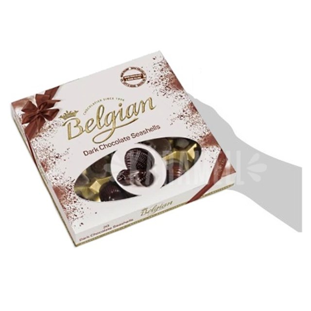 Bombons de Chocolate Dark Seashells - Belgian - Importado Bélgica