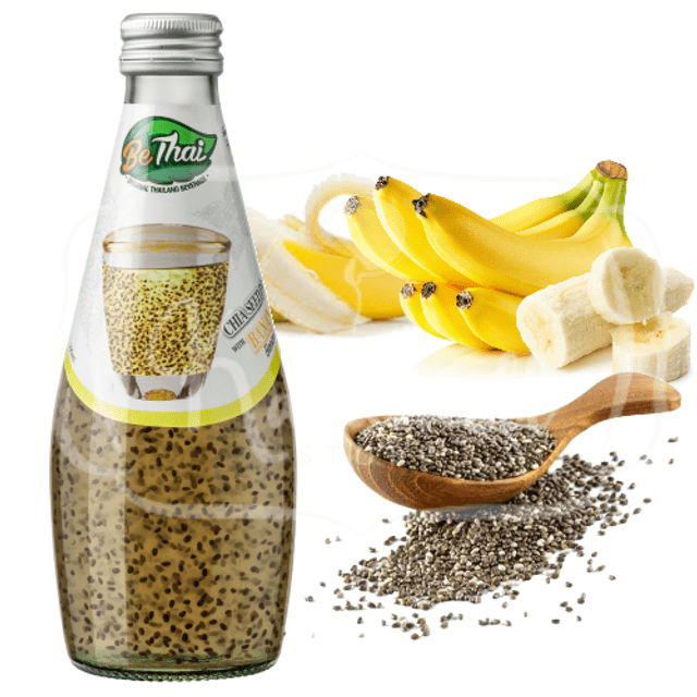 Suco com Chia - Bethai Seed Drink - Sabor Banana