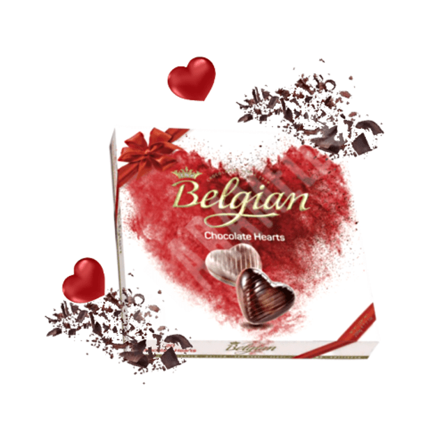 Chocolates Giftbox Belgian Hearts 200g - Importado da Bélgica