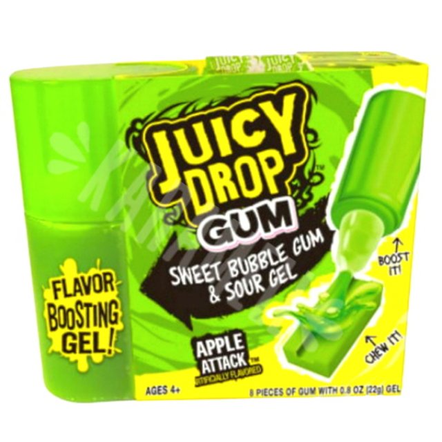 Chiclete Juicy Drop Bubble Gum - Apple Attack - Importado