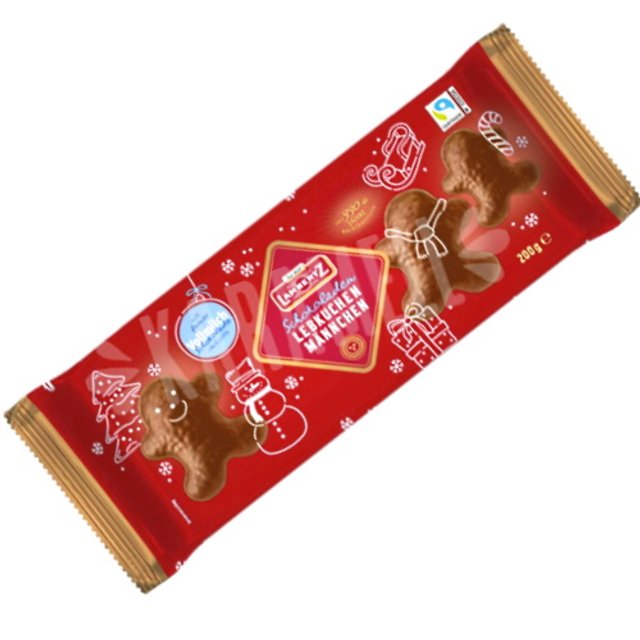 Lebkuchen Chocolate Lambertz - Bonecos Pão de Mel - Importado Polônia