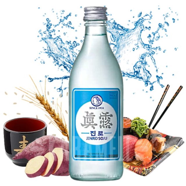 Bebida Destilada Jinro Soju -  Hite Jinro - Importado Coreia
