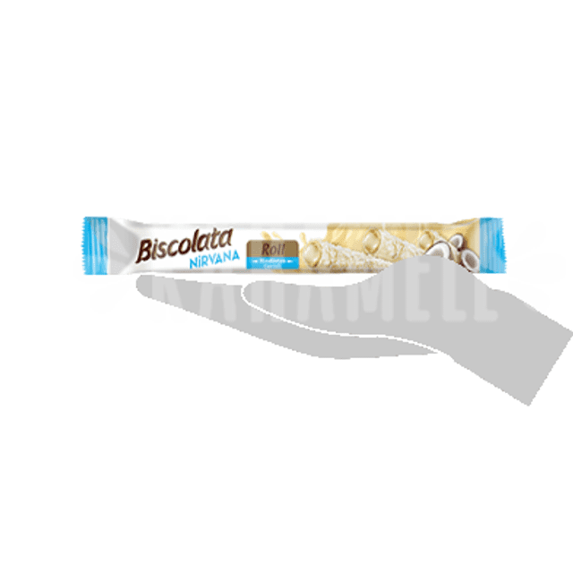 Biscolata Nirvana - Chocolate Branco com Creme de Coco - Importado da Turquia