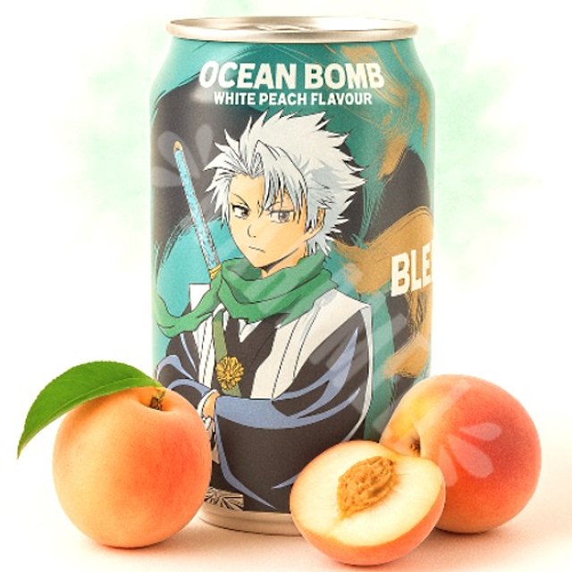 OCEANBOMB bleach white peach flavour