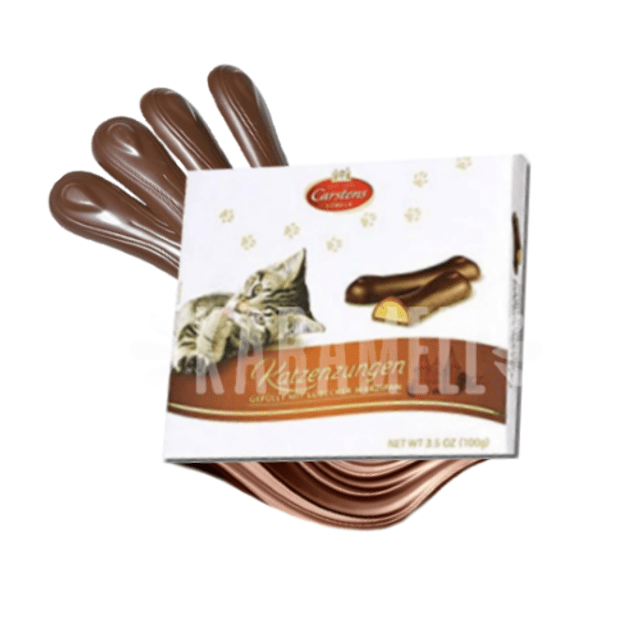Chocolate Lingua de gato Marzipan - Importado da Alemanha