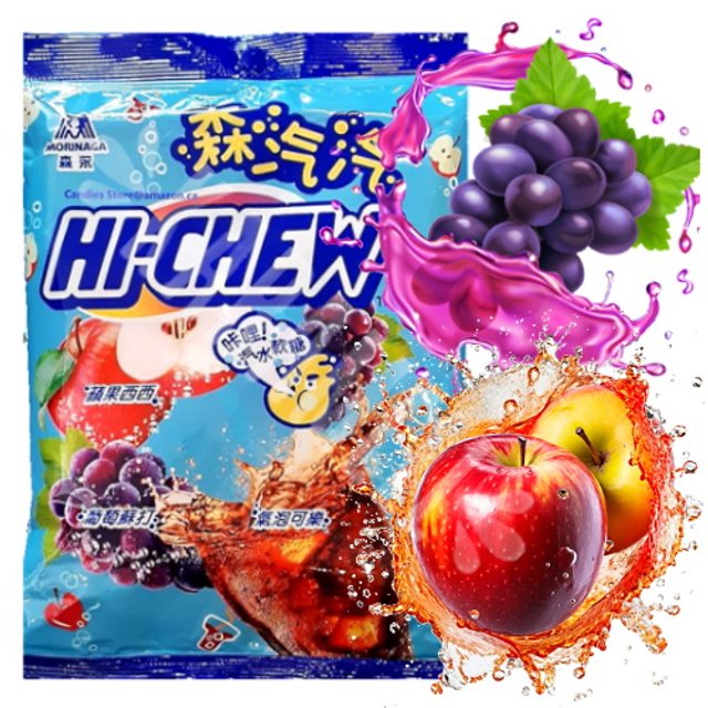 Balas Hi-Chew Bag Morinaga Gummy Fruit Soda - Importado