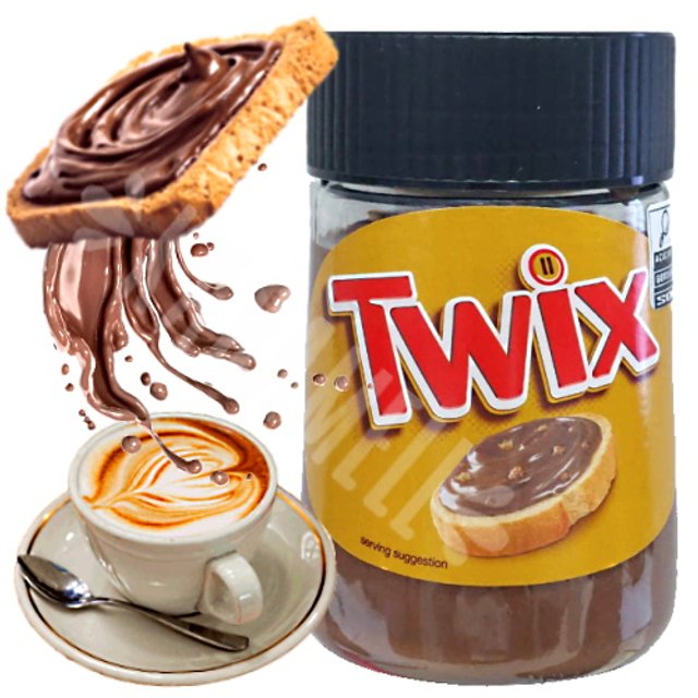 Creme Twix Chocolate Caramelo e Biscoito - Importado Holanda