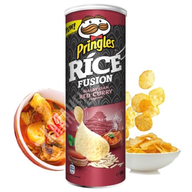 KIT 3 (três) Batatas Pringles - Salt & Pepper + Red Curry + Ketchup - Importado
