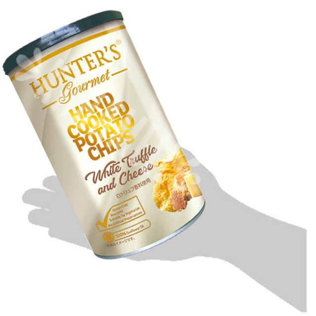 Hand Cooked Potato Chips White Truffle & Cheese Hunter`s Snack Dubai  