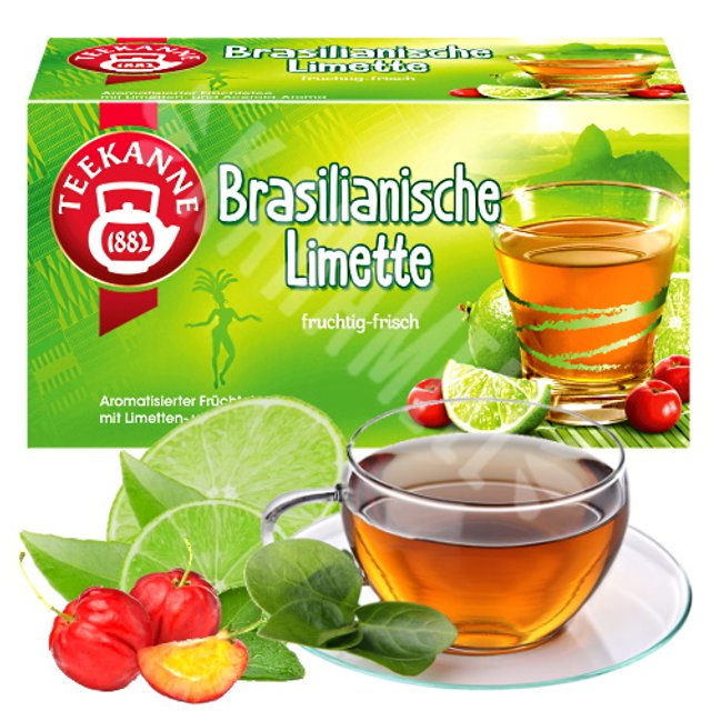 Chá Frutas sabor Limão Acerola - Teekanne - Importado Alemanha