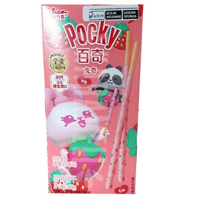 Biscoito Pocky Little Rabbit Sabor Morango - Glico - Importado ...