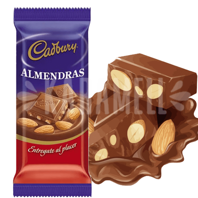 Chocolate Cadbury - Amendras - Importado Uruguai