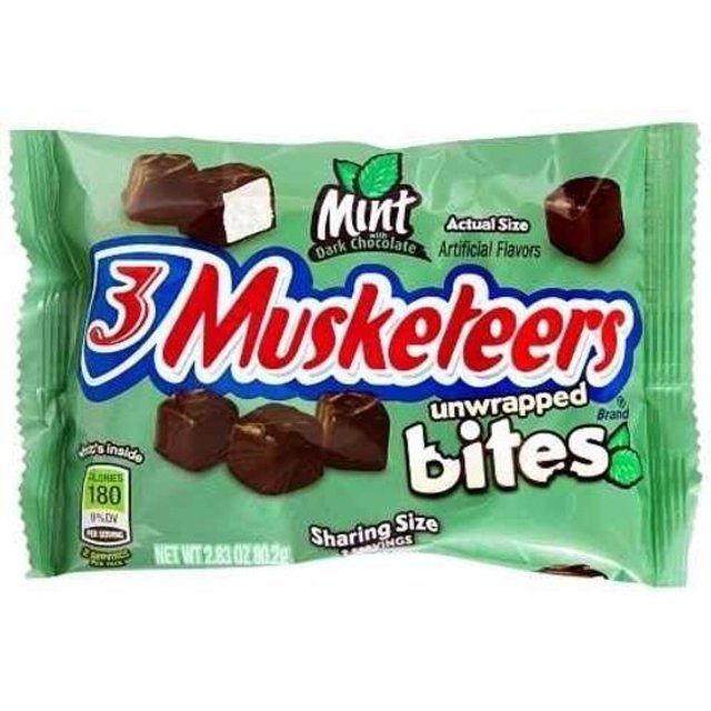 3 Musketeers Bites Chocolate E Menta 80g Karamell Store