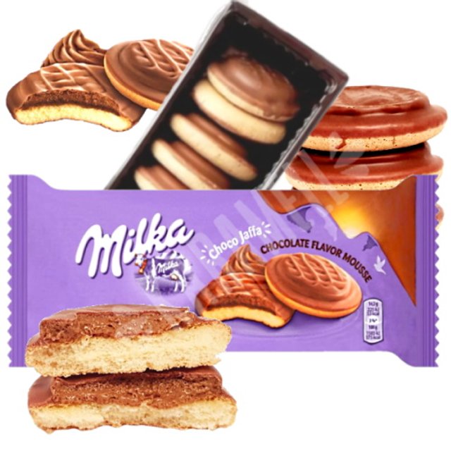 Biscoito Choco Jaffa Chocolate Mousse - Milka - Importado Romênia