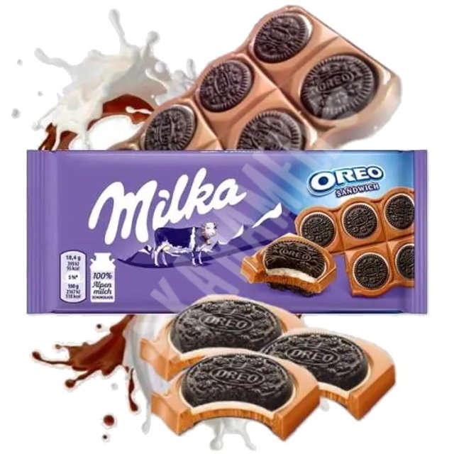 Milka OREO SANDWICH - Chocolate & Biscoito Oreo - Importado da Polônia