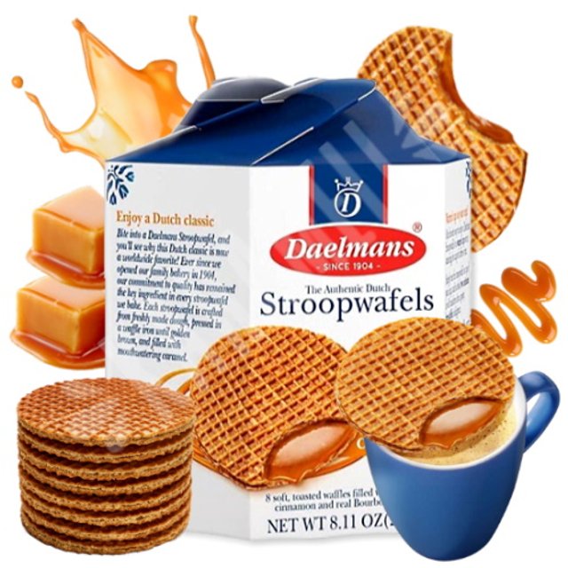 Waffles Stroopwafels Caramel - Daelmans - Importado Holanda