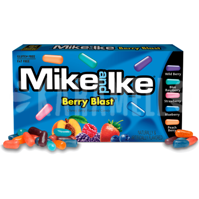 Mike and Ike - Berry Blast 141g - Importado dos EUA