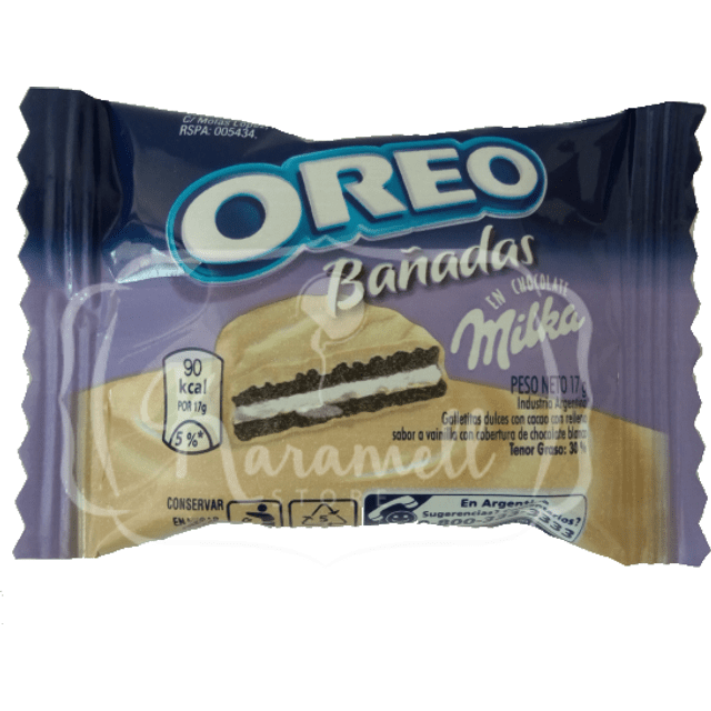 Milka Oreo Bañada - Chocolate Branco & Oreo - Embalagem Individual