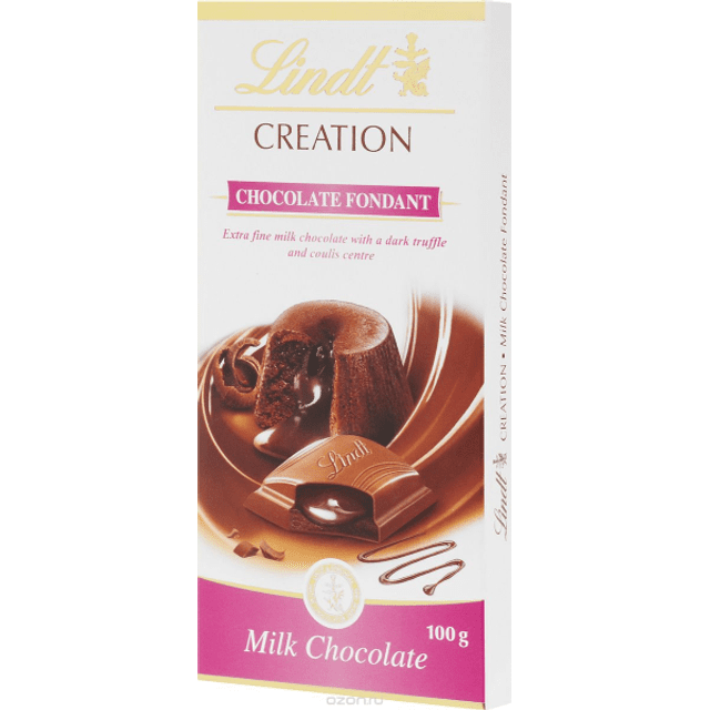 Lindt Creation Chocolate Fondant - Recheio Cremoso - Importado França