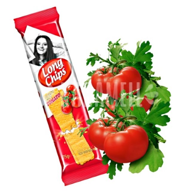 Snack de Batata Long Chips Frontera - Sabor Tomate - Letônia
