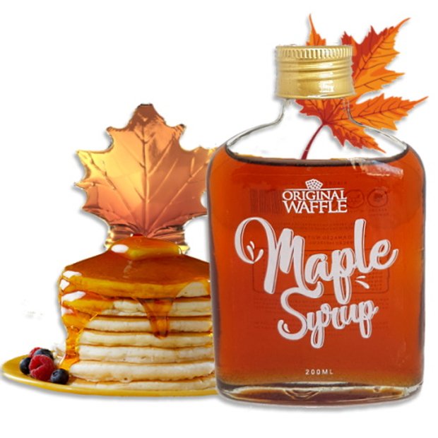 Xarope De Bordo Maple 15% P/ Panqueca Waffle Importado 250ml