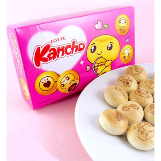 Doces Importados da Coreia - Lotte Kancho Biscoitos Recheados