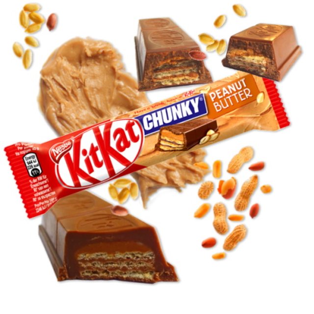 Chocolate Chunky Peanut Butter - Kit Kat - Nestle - EUA