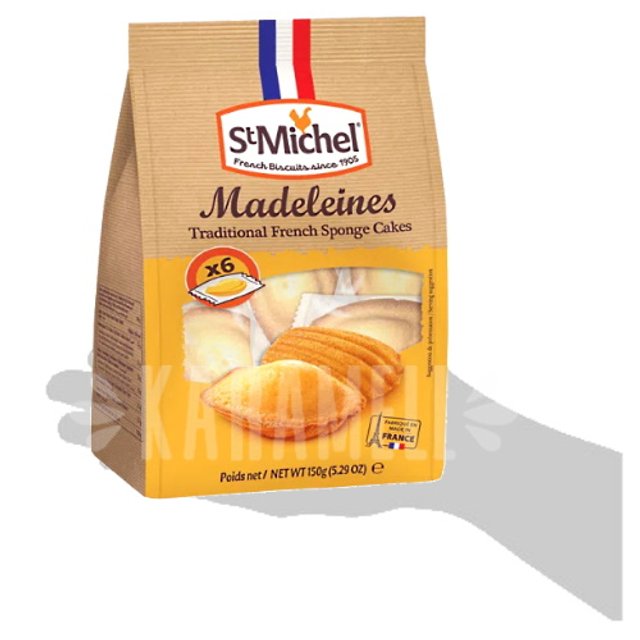 Biscoito Madeleines Traditional French Cakes - St Michel - França