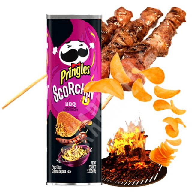 Batata Pringles Scorchin BBQ - Importado EUA   