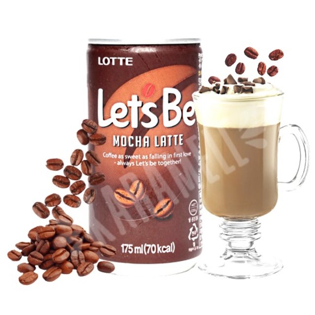 Bebida de Café Lets Be Mocha Latte - Lotte - Imporado da Coreia ...