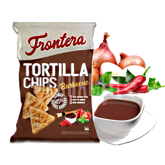 Salgadinhos Tortilla Chips sabor Barbecue - Frontera